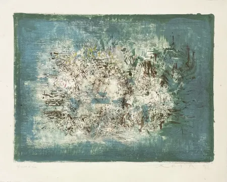 Lithograph Zao - Le petit jardin
