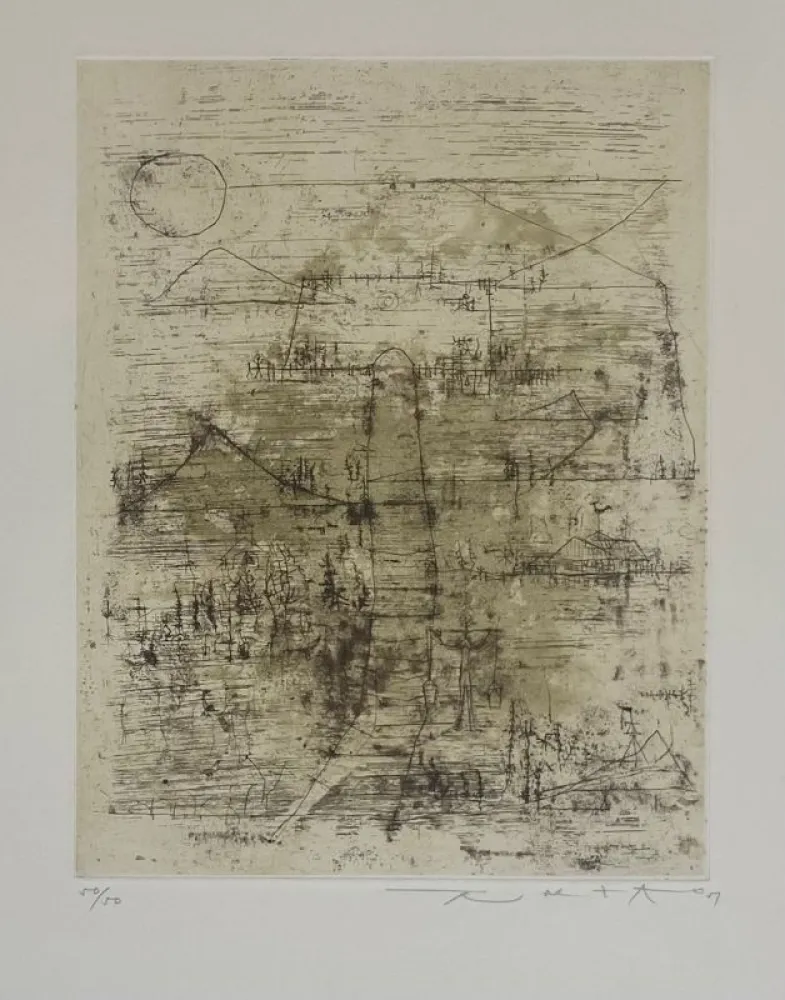 Engraving Zao - L'Escalier 