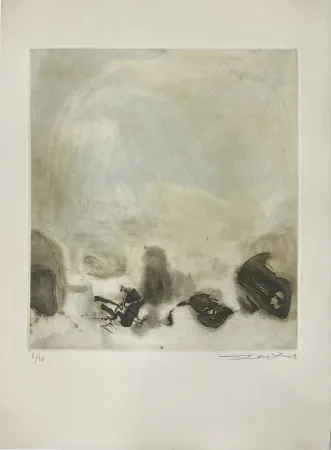 Engraving Zao - L'étang 