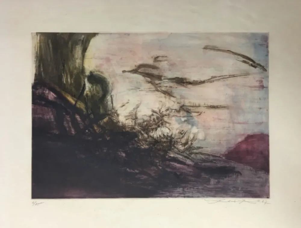 Etching And Aquatint Zao - Moestrup 176