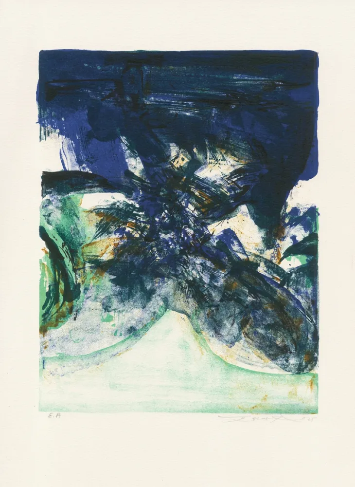 Lithograph Zao - Ohne Titel