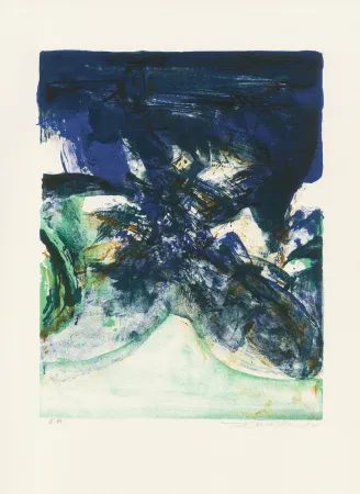 Lithograph Zao - Ohne Titel