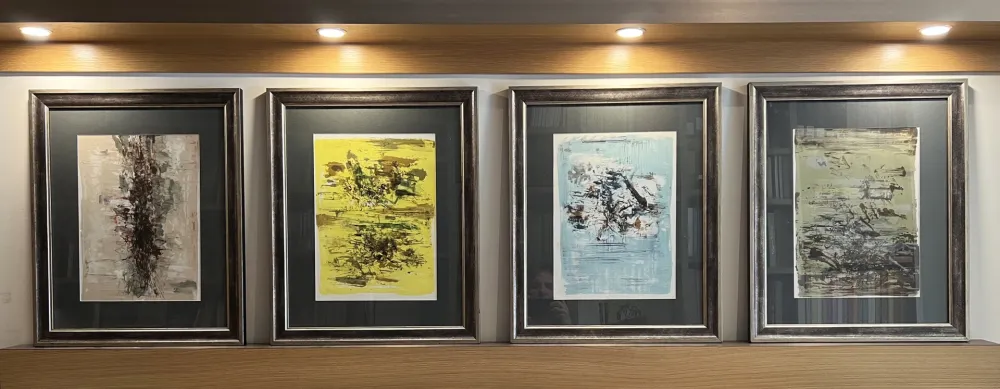 Lithograph Zao - QUATRE LITHOGRAPHIES POUR LA TENTATION DE L'OCCIDENT (1962)