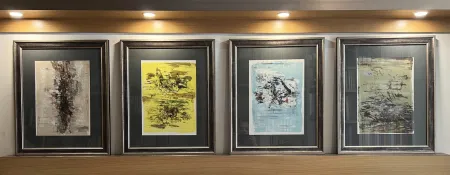 Lithograph Zao - QUATRE LITHOGRAPHIES POUR LA TENTATION DE L'OCCIDENT (1962)