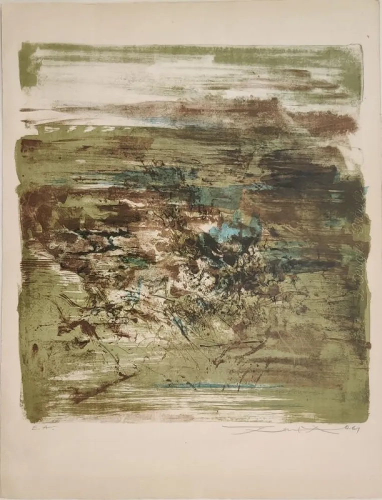 Lithograph Zao - Sans titre 