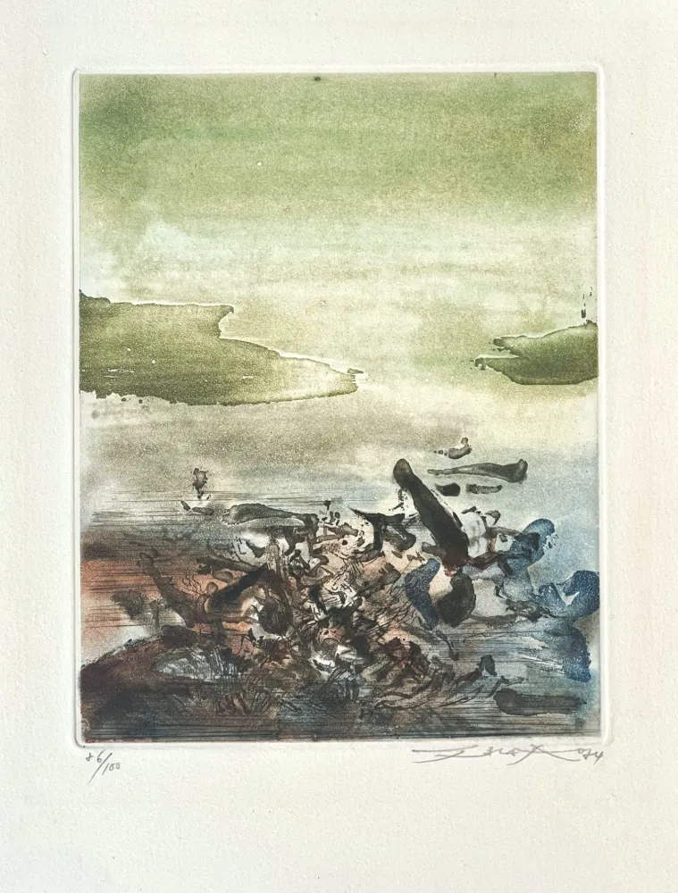 Etching And Aquatint Zao - Sans titre 