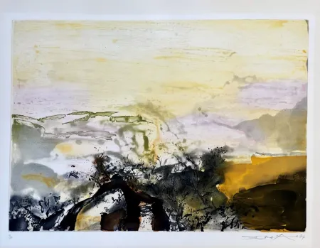 Etching And Aquatint Zao - Sans titre 