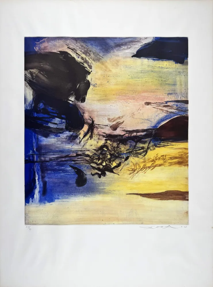 Etching And Aquatint Zao - Sans titre