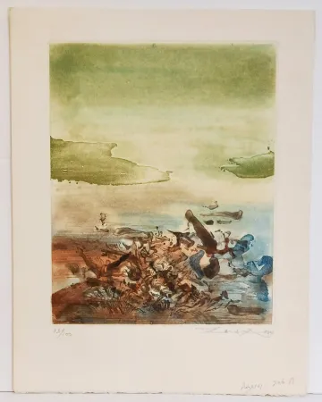 Etching And Aquatint Zao - Sans titre 