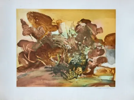 Etching And Aquatint Zao - Sans titre