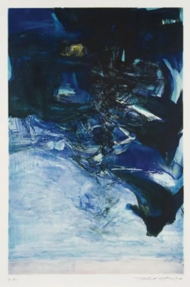 Etching And Aquatint Zao - Sans titre 
