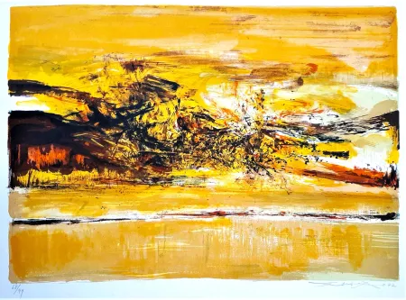 Lithograph Zao - Untitled