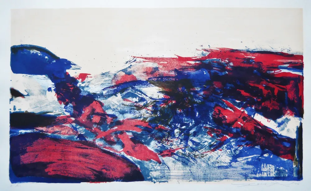 Lithograph Zao - Untitled