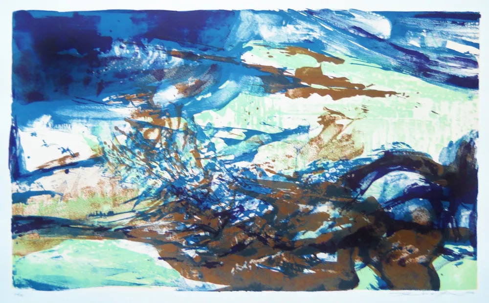 Lithograph Zao - Untitled