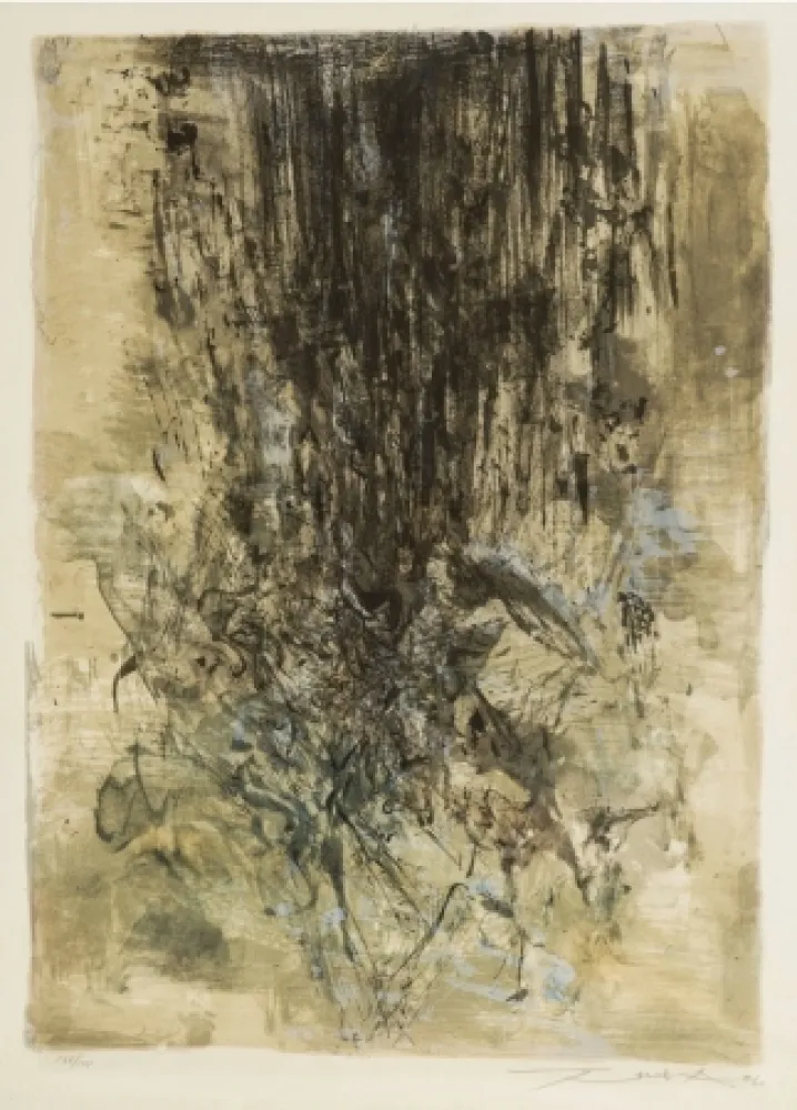 Lithograph Zao - Untitled