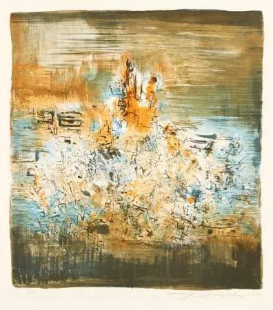 Lithograph Zao - Untitled