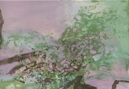 Lithograph Zao - Untitled