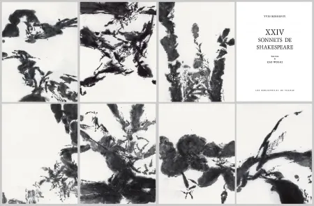 Etching And Aquatint Zao - Vingt-quatre premiers sonnets de Shakespeare dans la traduction de Yves Bonnefoy