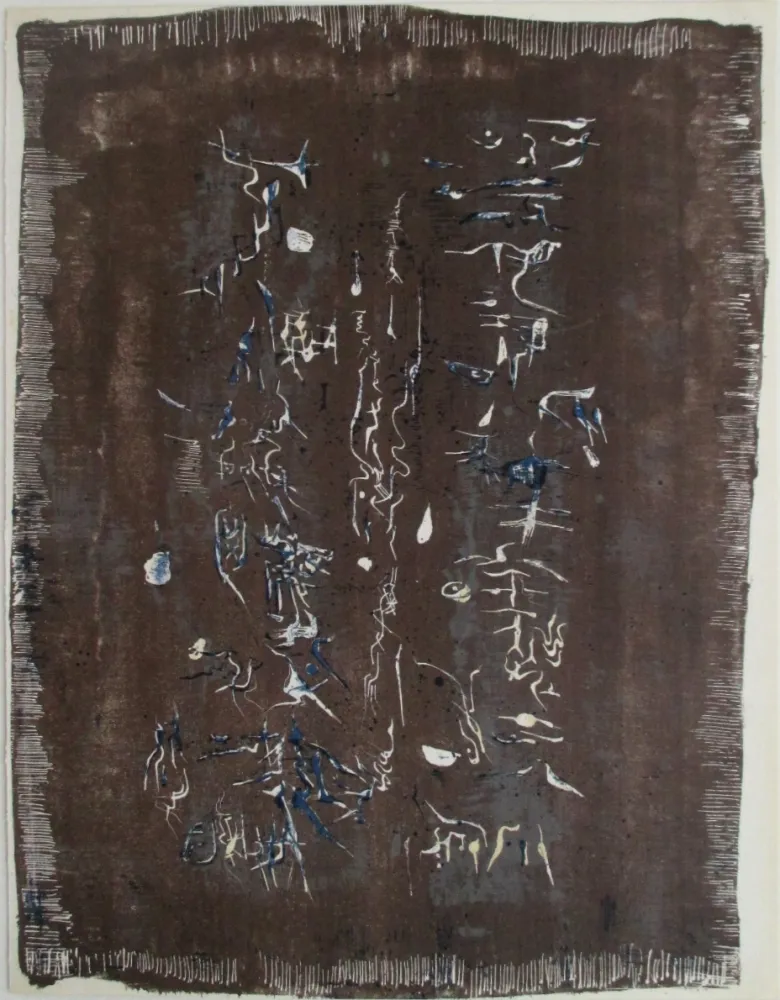 Lithograph Zao - XX Siecle, L'Ecriture Plastique 