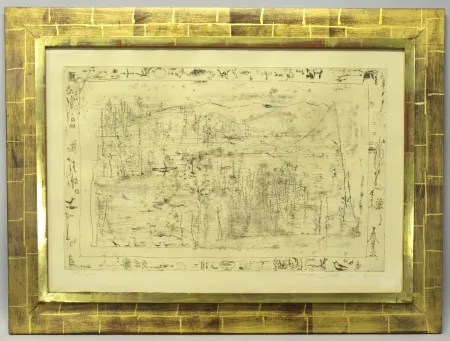 Etching Zao - Zao Wou-Ki 趙無極 (1920–2013) – Flore et Faune – Etching on paper – 1951