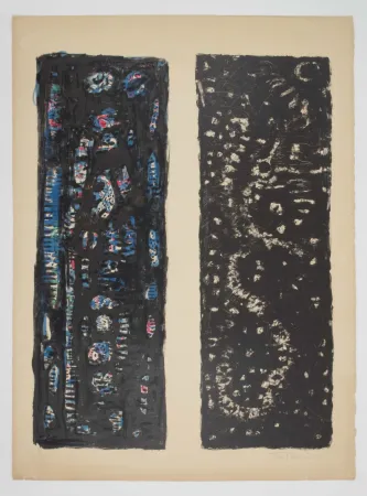 No Technical Zeid - [Lithographie rehaussée à l'aquarelle. - Watercolor enhanced lithograph].