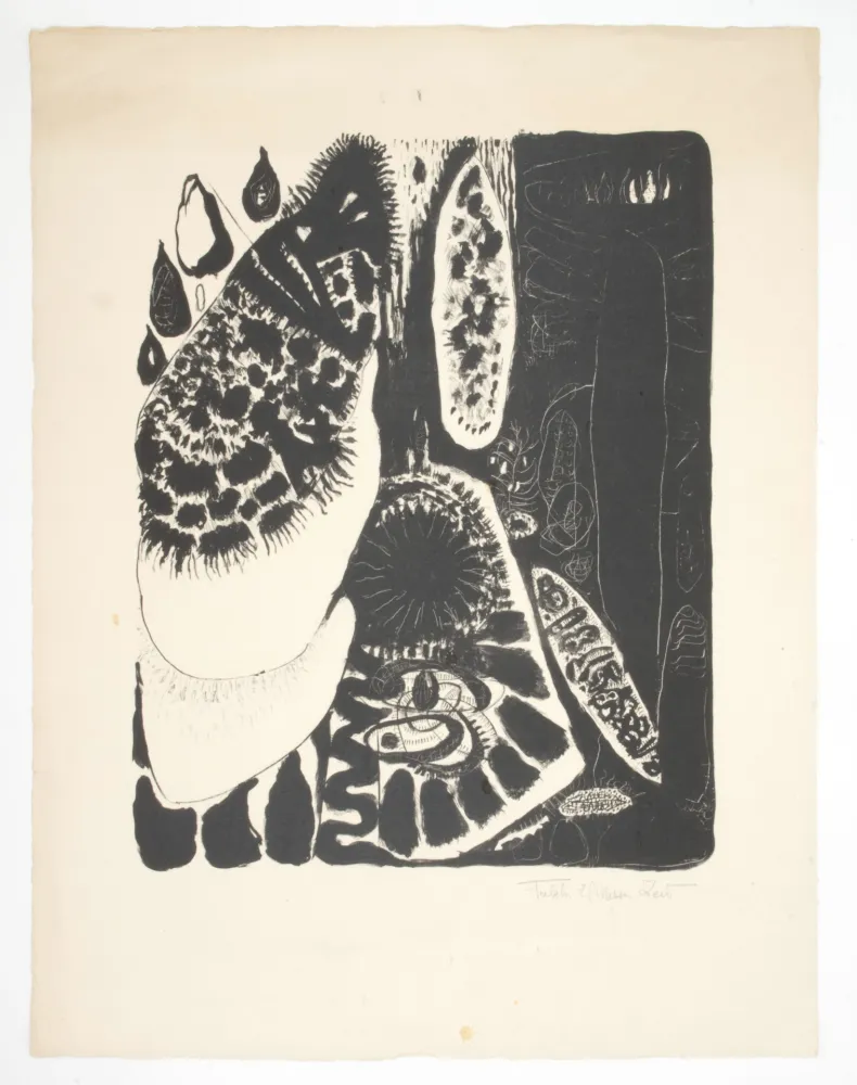 Lithograph Zeid - Sans titre. Untitled.