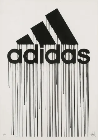 Screenprint Zevs - Liquidated Adidas