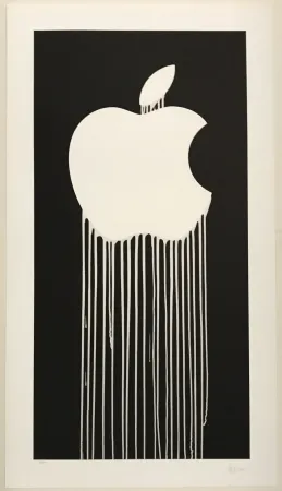 Screenprint Zevs - Liquidated Apple