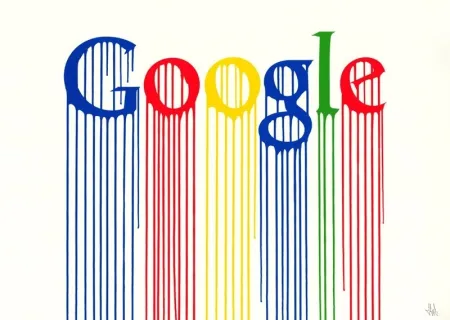 Screenprint Zevs - Liquidated Google