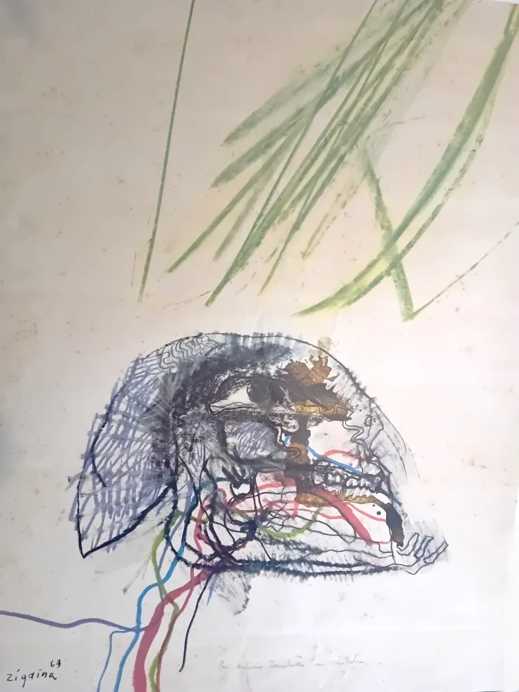 Lithograph Zigaina - Senza titolo