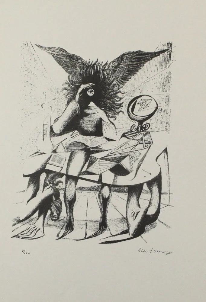 Lithograph Zimmermann - Durch ein Nadelöhr I / Through a Needle's Eye I