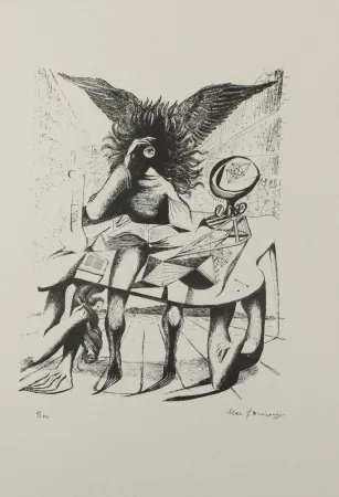 Lithograph Zimmermann - Durch ein Nadelöhr I / Through a Needle's Eye I