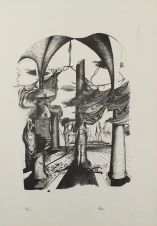 Lithograph Zimmermann - Durch ein Nadelöhr II / Through a Needle's Eye II
