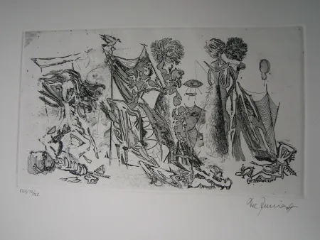 Etching And Aquatint Zimmermann - Im Atelier des...  II