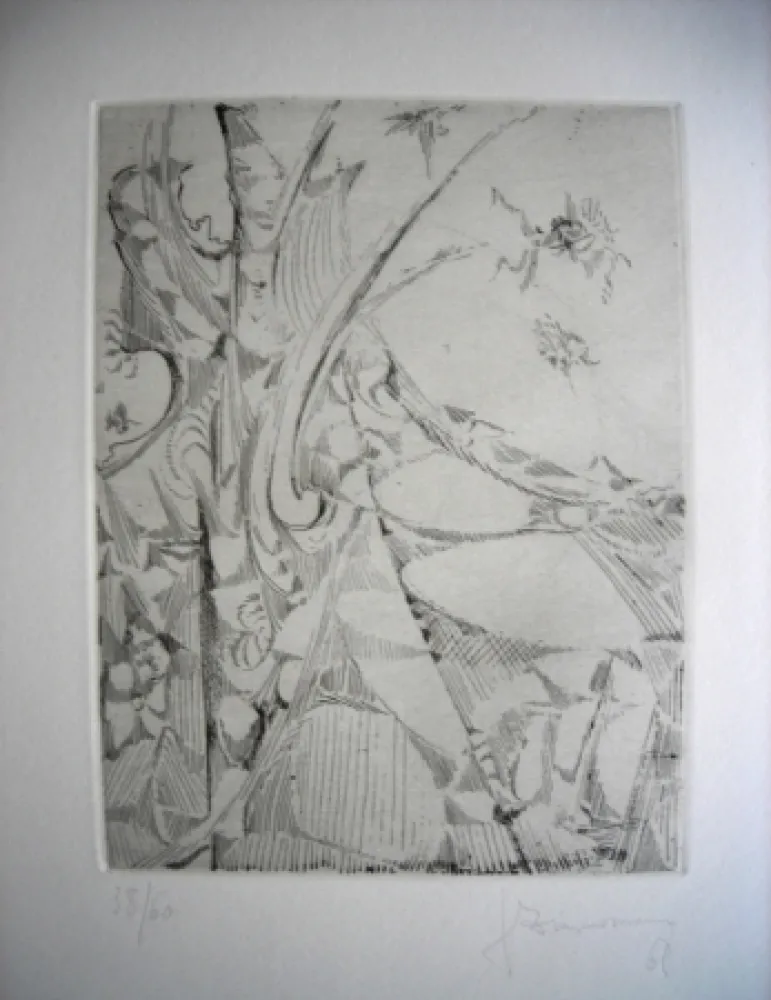 Engraving Zimmermann - The international avant garde 2