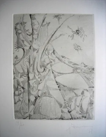 Engraving Zimmermann - The international avant garde 2