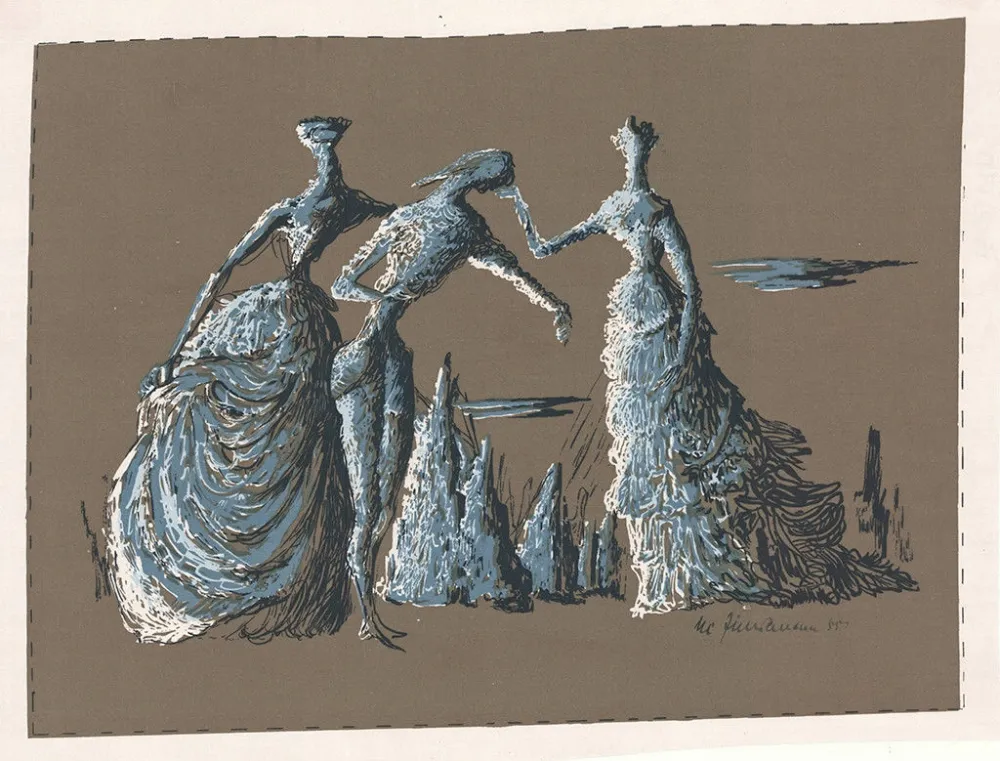 Screenprint Zimmermann - Vorliebe für eine bestimmte Zeit