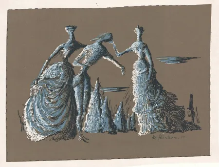 Screenprint Zimmermann - Vorliebe für eine bestimmte Zeit