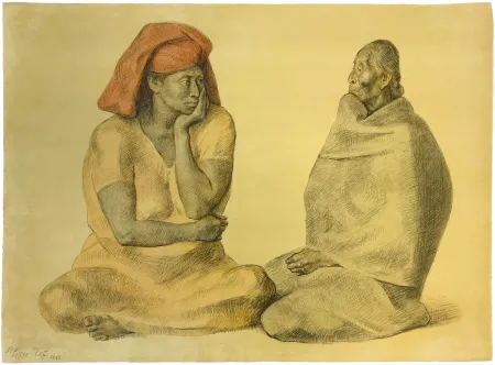 Lithograph Zuniga - EL REBOZO