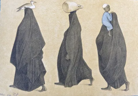 Lithograph Zuniga - Impressions of Egipto (Egypt) plate 10