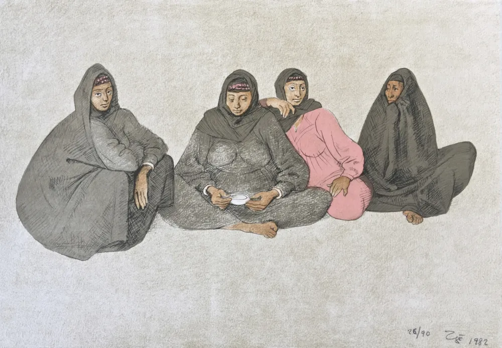 Lithograph Zuniga - Impressions of Egipto (Egypt) plate 9