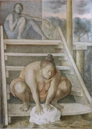 Lithograph Zuniga - LA ESCALERA