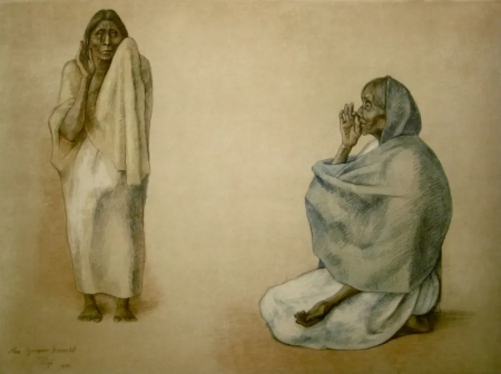 Lithograph Zuniga - La Senal