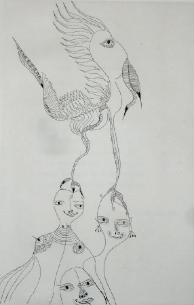 Etching And Aquatint Zurn - Oracles et spectacles 3