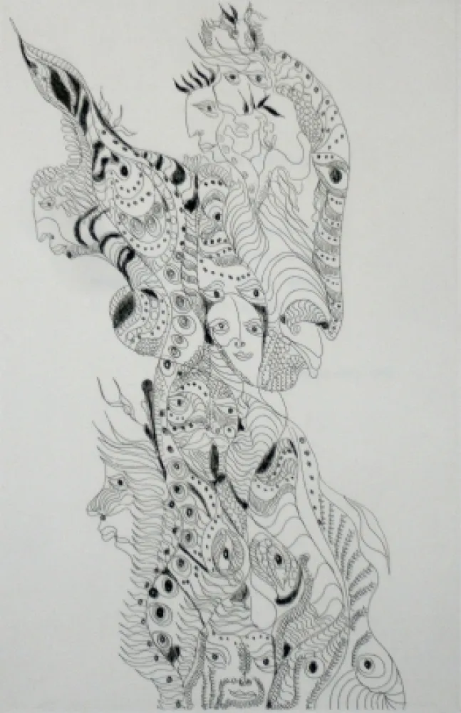 Etching And Aquatint Zurn - Oracles et spectacles 4