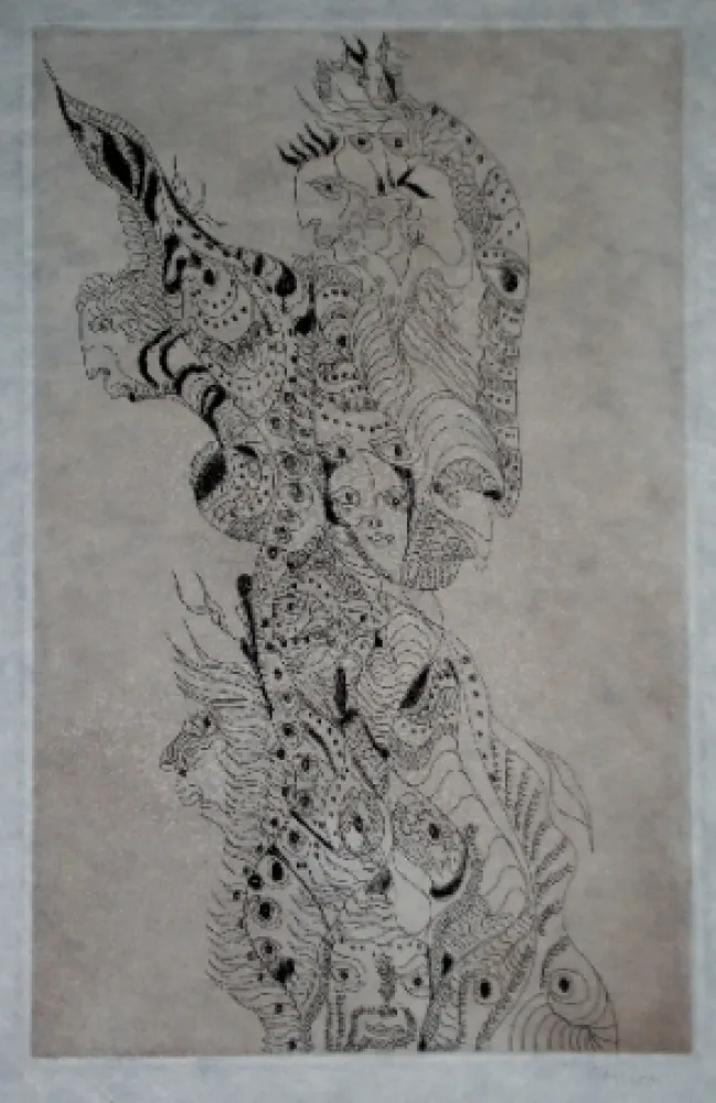 Etching And Aquatint Zurn - Oracles et spectacles (4)