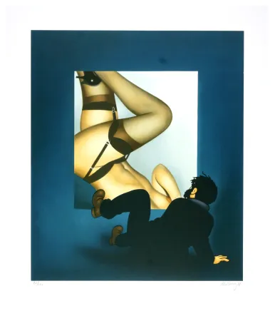 Lithograph Ahlberg - The Fall