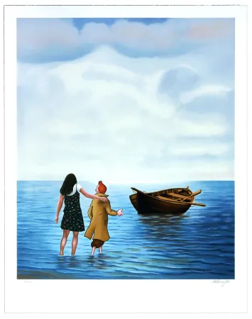 Lithograph Ahlberg - The Getaway