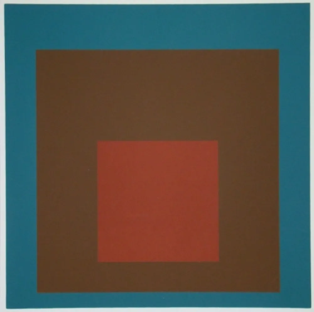 Screenprint Albers - Homage to the Square at night, 1958