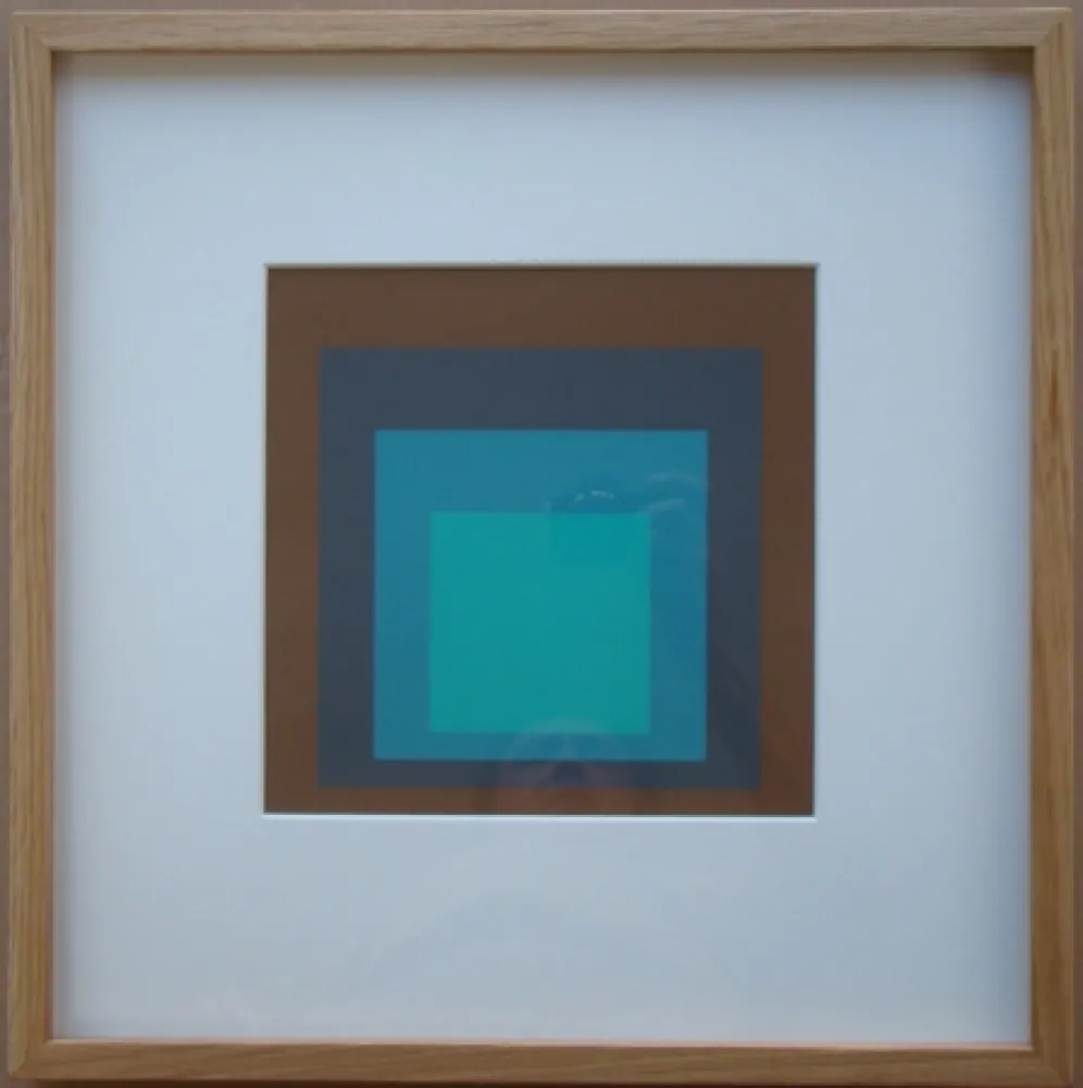 Screenprint Albers - Late Forest - Homage to the Square
